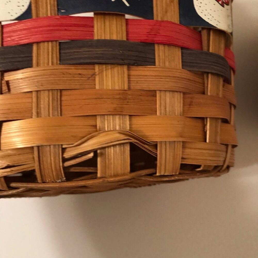 Wicker Baskets Set of 3 Winter Holiday Christmas - Picture 6 of 11